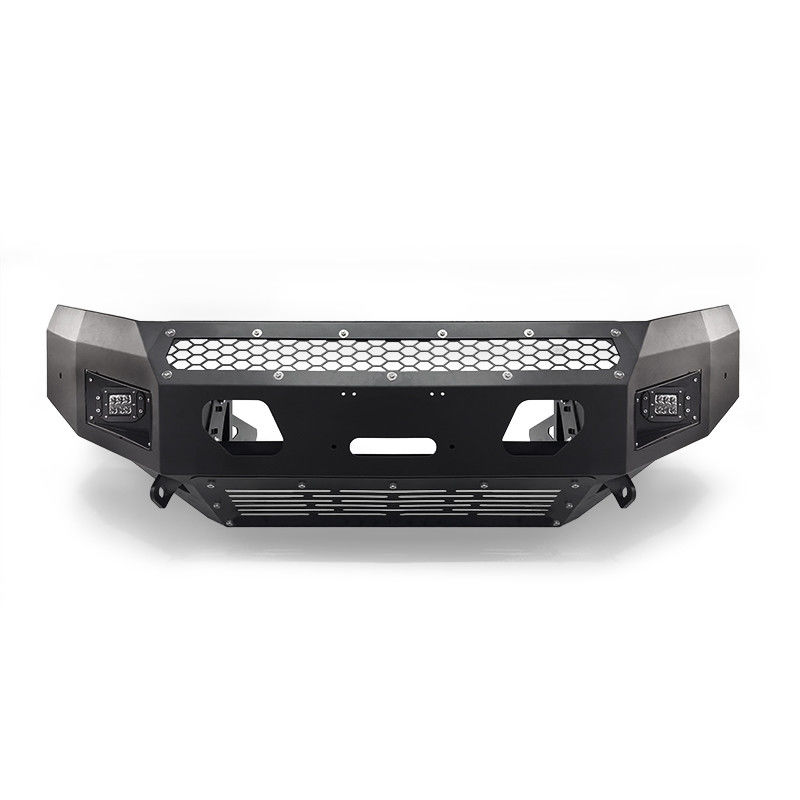 Powder Coated Truck Bull Bar For Nissan Bumper Ford Front Bar With Two Led Lights