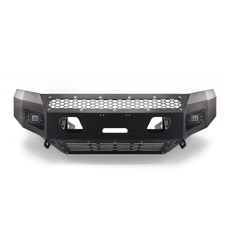 Powder Coated Truck Bull Bar For Nissan Bumper Ford Front Bar With Two Led Lights