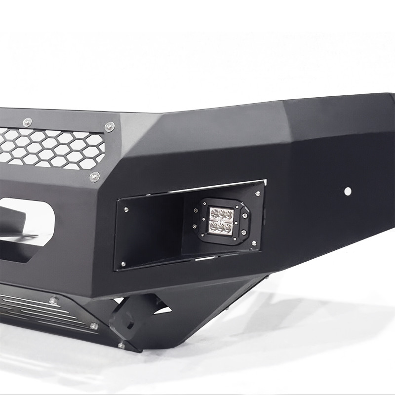 Powder Coated Truck Bull Bar For Nissan Bumper Ford Front Bar With Two Led Lights