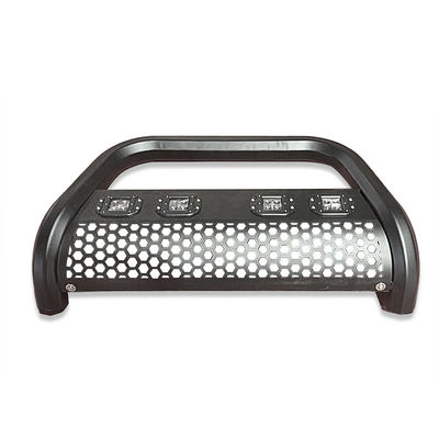 Dongsui 4x4 auto-onderdeel pick-up truck roestvrij staal voorste bumper bull bar met strooklichten voor Hilux Ranger D-max