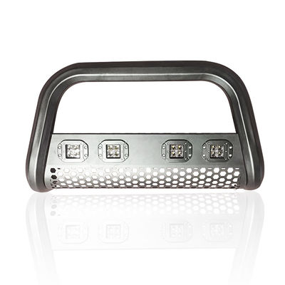 Dongsui 4x4 auto-onderdeel pick-up truck roestvrij staal voorste bumper bull bar met strooklichten voor Hilux Ranger D-max