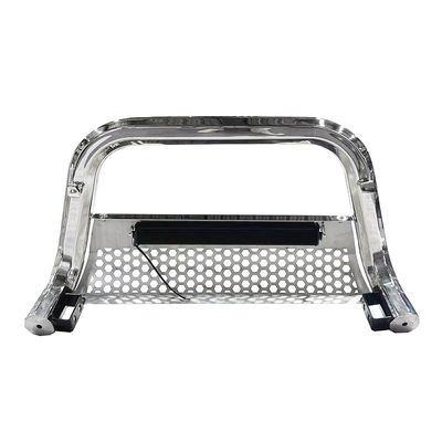 Dongsui 4x4 auto-onderdeel pick-up truck roestvrij staal voorste bumper bull bar met strooklichten voor Hilux Ranger D-max