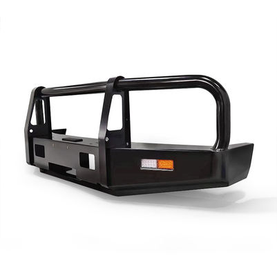Bolt op zwart poeder coat staal bull bar met spot beam wit licht