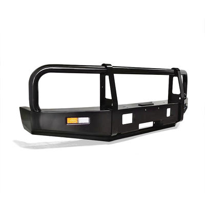Bolt op zwart poeder coat staal bull bar met spot beam wit licht