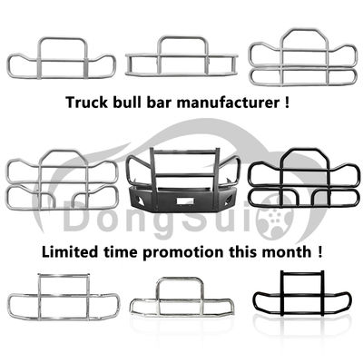 Dongsui Factory Tough Noord-Amerikaanse klassieke stijl Semi Truck Bumper Deer Guards For Freightliner Cascadia For Volvo International Prostar Kenworth Peterbilt Mack Pinnacle