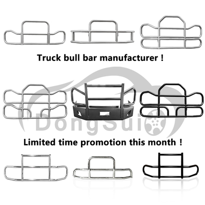 Dongsui Factory Tough Noord-Amerikaanse klassieke stijl Semi Truck Bumper Deer Guards For Freightliner Cascadia Volvo International Prostar Kenworth Peterbilt Mack Pinnacle