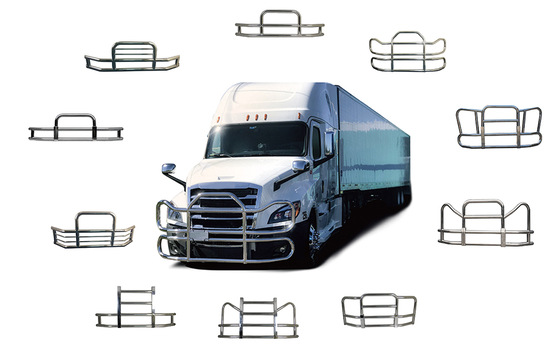 Dongsui Fabriek Klassieke Sterke Noord-Amerikaanse Fabriek Originele Prijs Nieuwe Stijl Semi Truck Bumper Hertenbeschermers Voor Freightliner Cascadia Volvo International Prostar Kenworth Peterbilt Mack Pinnacle