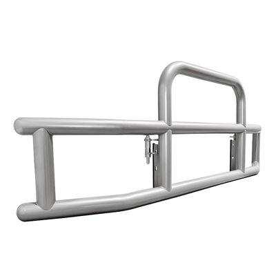 Zware vrachtwagen mat zilver stalen semi-truck hertenbeschermer voor Cascadia For Volvo Peterbilt