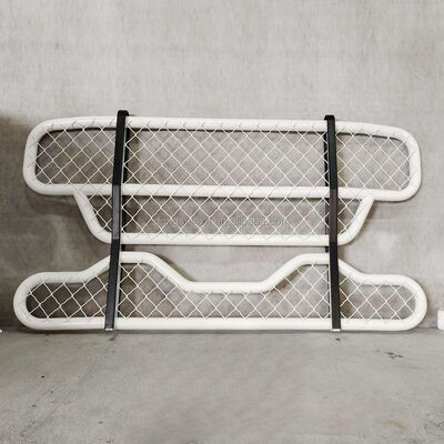 Drielaagige vierkant buis 304 roestvrij staal Truck Deer Guard Front Bumper Aanpasbaar voor grote vrachtwagens