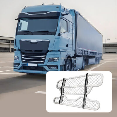 304 roestvrij staal Tweelaagse ronde buis voorste bumper hertenbeschermer met aanpasbare afmetingen voor For Volvo trucks
