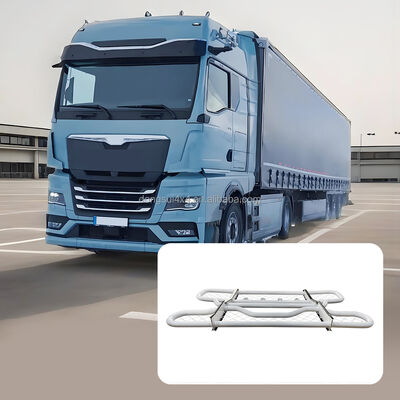 304 roestvrij staal Tweelaagse ronde buis voorste bumper hertenbeschermer met aanpasbare afmetingen voor For Volvo trucks