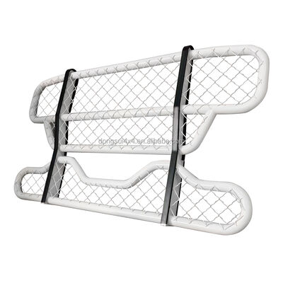 304 roestvrij staal Tweelaagse ronde buis voorste bumper hertenbeschermer met aanpasbare afmetingen voor grote vrachtwagens