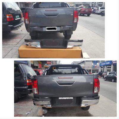 Zwarte Verchroomde Beschermer 218*24*17cm van de Auto Achterbumper voor Hilux Vigo 2004 - 2015