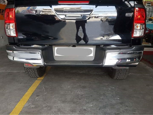Zwarte Verchroomde Beschermer 218*24*17cm van de Auto Achterbumper voor Hilux Vigo 2004 - 2015