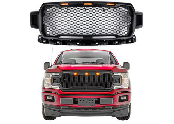 4x4 ABS Plastic Bestelwagen Voorgrill -gr.-F150A met LEDs voor Ford F150