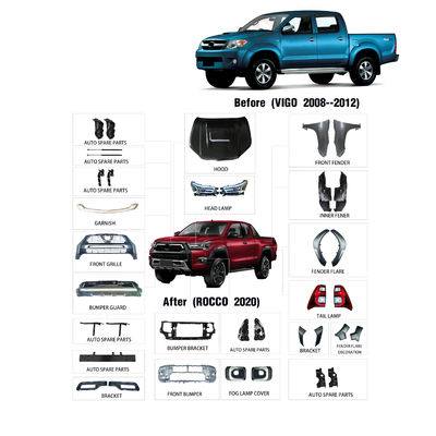 Het autolichaam van de de Faceliftauto van de Bumpergrill Kit For Toyota Hilux Vigo 2008