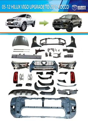 De Verbetering van Front Rear Bumper Car Body Kit For Toyota Hilux Vigo 05-14 tot 2021 Rocco