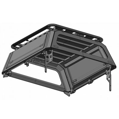 4x4 de zwarte Dekking van Staal Harde Tonneau voor Toyota Hilux Ford Ranger F150 BT50 Dmax