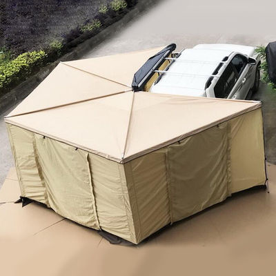 420D de Tent 4x4 Intrekbare Sunproof van het autodak maakt Tent van de 270 Graad de Afbaardende Familie met Doekzaal waterdicht
