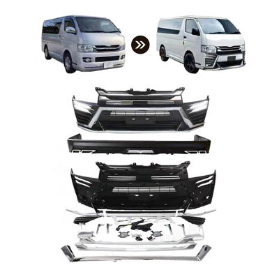 OEM Fabrikant Wholesale Front Rear Bumper Car Body Kit Conversion Facelift Wildbody Kit voor Toyota Hiace 2010